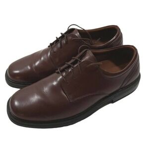 Nunn Bush ~Mens Size 10.5M~ Oxford Brown Leather Lace Up Shoes ~84153-200~